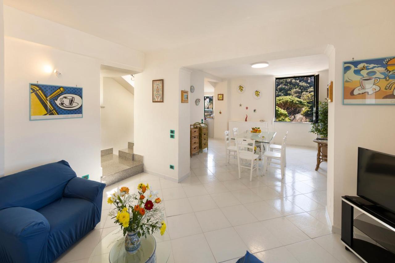 Apartmán Relais Del Mare Con Terrazza Fronte Mare Free Parking Massa Lubrense Exteriér fotografie
