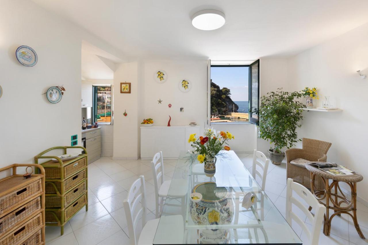 Apartmán Relais Del Mare Con Terrazza Fronte Mare Free Parking Massa Lubrense Exteriér fotografie