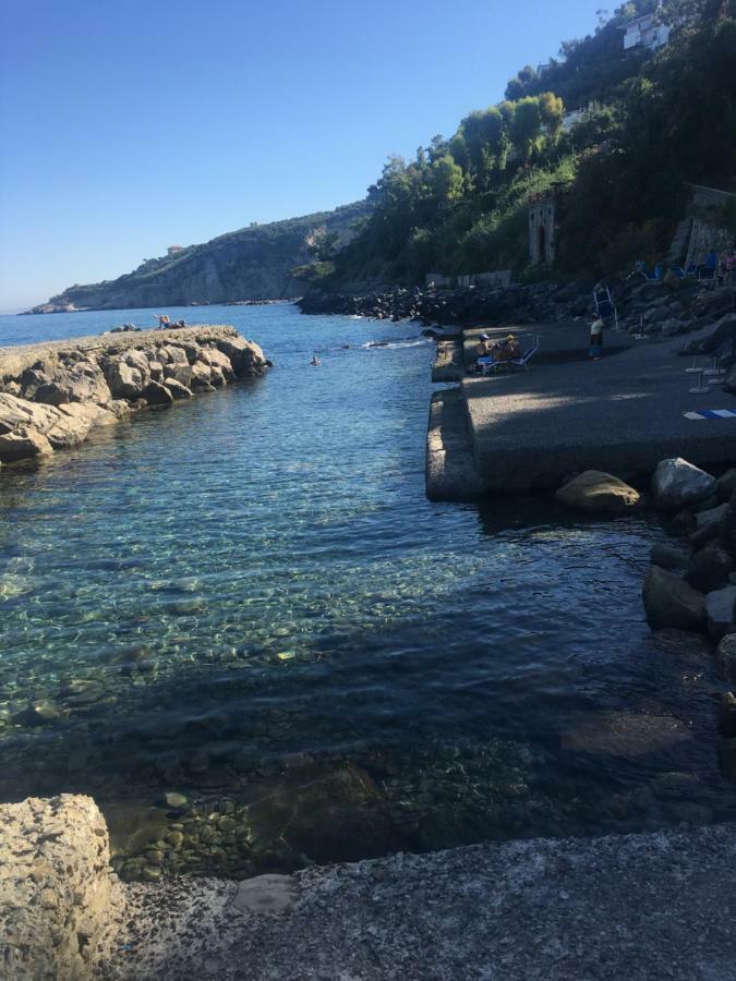 Apartmán Relais Del Mare Con Terrazza Fronte Mare Free Parking Massa Lubrense Exteriér fotografie